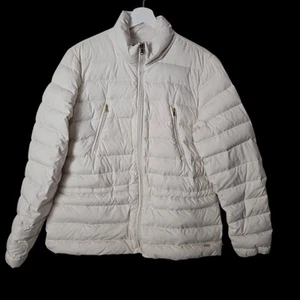 Lauren Ralph Lauren Women's Size L Cream Down Short Puffer Jacket - Picture 1 of 13