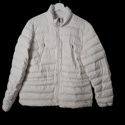 Chaqueta corta acolchada Lauren Ralph Lauren para mujer talla L crema Foto 1 de 4