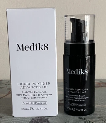Medik8 Liquid Peptides Advanced MP Anti-Wrinkle Serum 30ml Full Size NWB RRP£79