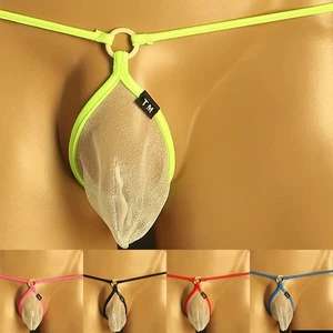 Herren Sexy Tangas Dessous T-Back Low Rise Atmungsaktiv Unterwäsche 5 Farben - Bild 1 von 20