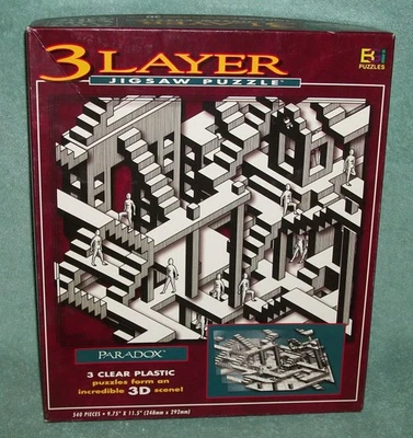 PARADOX 3 Layer Jigsaw Puzzle Buffalo Games, Inc. c1994 Crystal Lines P/L - Image 1 of 4