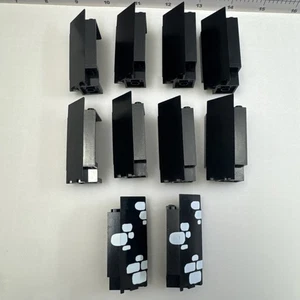 LEGO Castle Parts Black Corner Wall Panel 8 & Scattered Stone Panel Lot - Picture 1 of 3