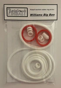 Williams Big Ben 1975 máquina de pinball kit de anillo de goma - Imagen 1 de 3