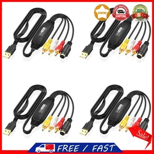 USB Video Capture Card VHS TV DVD VCR VHS To Digital Converter (Male connector) - Afbeelding 1 van 6