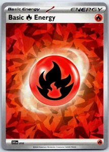Pokemon Basic Fire Energy 010 Cracked Ice Holo Energías Escarlata y Violeta - Imagen 1 de 1