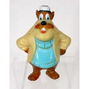 Vintage Cartoon Character Figure Toy Animal Wearing Hat Coat - Picture 1 of 6