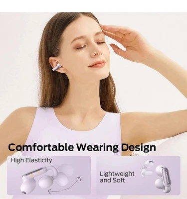 Monster Open Ear Clip-On  Ear Buds. AC601 Model  Purple Color - Image 1 of 4