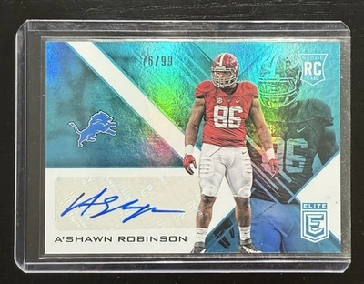 2016 Donruss Elite Elite Rookie Auto /99 A'Shawn Robinson #ERA-AR Auto RC - Image 1 of 2