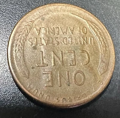 1946 S Dual Event Wheat Penny Error Tilted Collar/Oversee protruding on reverse - Image 1 of 4