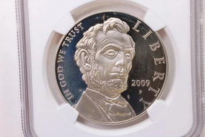 2009-P, Abraham Lincoln., Silver Commemorative., NGC PF-69., Store #GMC022 - Picture 1 of 3