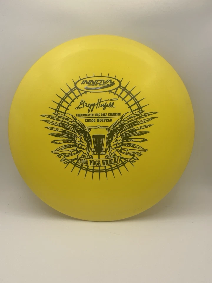 Innova Disc Golf 2008 Yellow Pro Wraith Gregg Hosfeld Grandmaster World Champion - Image 1 of 4