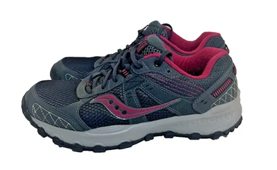 Saucony сетки Raptor TR серый женский размер 8,5 серый/черный/розовый кроссовки - Изображение 1 из 4