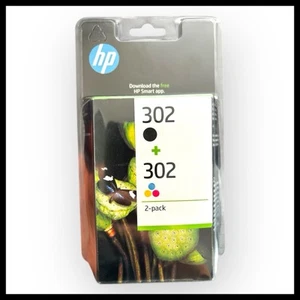 🟢 Pack Cartuchos de Tinta HP 302 Negro y Tricolor 100% Original - Imagen 1 de 10