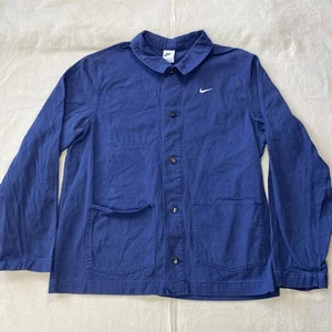 Abrigo Nike Chore para hombre talla mediana azul sin forro chaqueta de lona DQ5184-410 - Imagen 1 de 19
