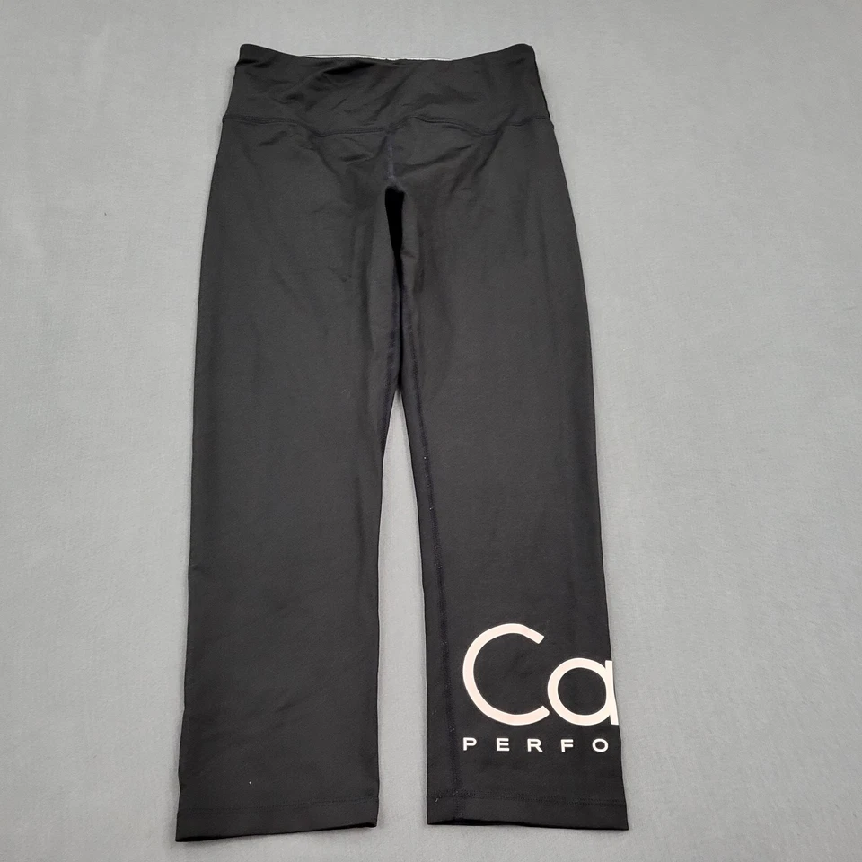 Calvin Klein Legging Womens S Low Rise Capri Wick Performance Pull On Black - Image 1 of 4