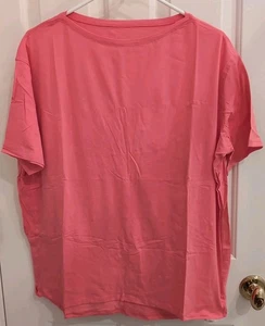 CRZ YOGA Top Damen Medium rosa TShirt Activewear Kurzarm Freizeit Rundhals - Bild 1 von 15