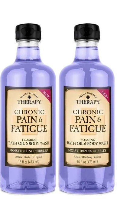 Village Naturals Therapy Dolor Crónico y Fatiga Espumoso Aceite de Baño y Jabón Corporal 2 Foto 1 de 3