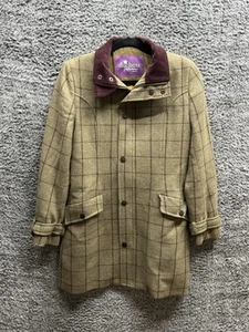 Duchess Of Northumberland Alan Paine Shooting Green Tweed Wool Jacket Size 10 UK - Picture 1 of 13