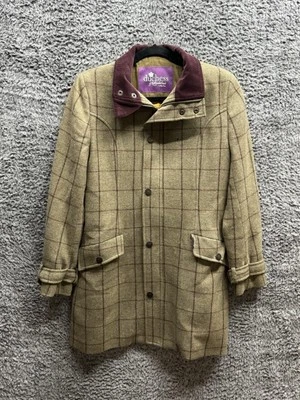 Chaqueta de Lana Duquesa de Northumberland Alan Paine Tiro Verde Tweed Talla 10 Reino Unido Foto 1 de 4