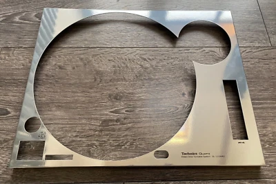 Placa frontal Technics SL-1210 MK2 aspecto cromado con serigrafía **50% de descuento** - Imagen 1 de 4