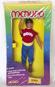 MENUDO ROBBY ROSA POSEABLE DOLL WITH 8X10 MINI POSTER 1985 FROM BRAZIL