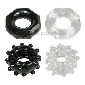 Soft Stretchy Silicone Ring Erection Enhancer Penis Prolong Delay Impotence aid - Picture 1 of 11