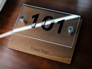 House Number Plaques Personalised Door Numbers Door Signs Custom Number Plate - Picture 1 of 2