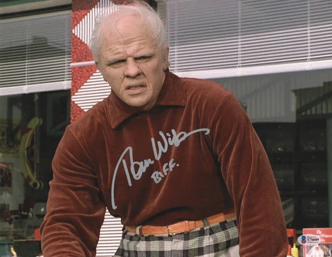 TOM WILSON SIGNED AUTOGRAPH 11X14 BACK TO THE FUTURE BECKETT BAS COA 4 BIFF Cover