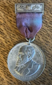 March 4 1889 Benjamin Harrison Inauguration Medal 1.5X3.25 RARE - Picture 1 of 5