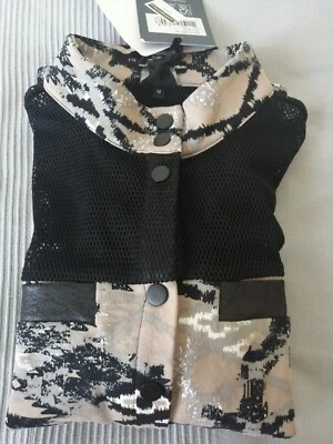 Orig. Nü Denmark Jacke Lora gr. M, Netz, Neu , Beige Schwarz, Baumwolle  - Bild 1 von 4