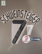 GERMANY EURO 2008 SCHWEINSTEIGER #7HOME JERSEY NAMESET PLAYER SIZE WITH BADGES