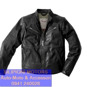 GIACCA PELLE SPIDI GARAGE P164 Nero 026 Protezioni Warrior Moto Special Custom - Foto 1 di 8