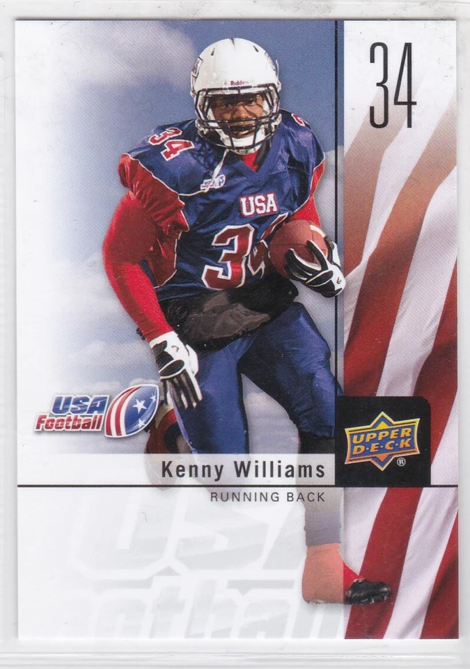 2011-12 Upper Deck USA Football Kenny Williams #21---Hendrickson - Image 1 of 1