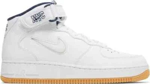 Nike Air Force 1 Mid Jewel QS DH5622-100 NYC - Yankees White Size 9 - Picture 1 of 5