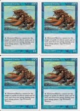 MTG: HOMARID WARRIOR 5th Edition COMMON; played, Excellent condition x4