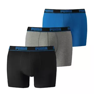 Boxer da uomo PUMA L & XL boxer sportivi da corsa biancheria intima da uomo (confezione da 3) - Foto 1 di 6