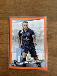 2022 Topps MLS Johnny Russell Big City Strikers Orange 24/25 Kansas City Soccer - Picture 1 of 2