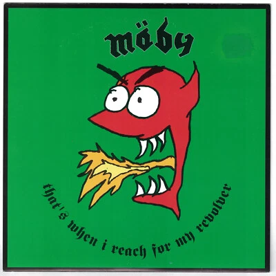 Moby That's When I Reach for my Revolver + Whip It 7" Sub Pop OOP Devo Mission o - Image 1 of 2