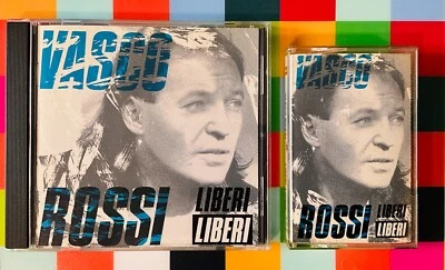 VASCO ROSSI Raro LOTTO MC + CD LIBERI LIBERI 1989 Prima STAMPA DOMENICA LUNATICA - Image 1 of 3