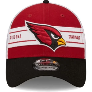 Arizona Cardinals Mütze rot schwarz gebändert New Era 39Thirty Flex Fitted Gr. L/XL - Bild 1 von 4