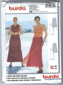 NEW Burda 8951 Wrap Skirt Pattern Sz 10 - 24 Uncut Factory Folded - Picture 1 of 2
