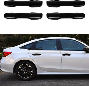 For 2022- 2024 Honda Civic 4 Door Handle Covers with Front Smartkey GLOSS BLACK - Picture 1 of 10