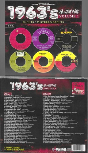1963's GREATEST HITS VOL. 1-2 CDs-63 CUTS/29 STEREO DEBUTS-NEW SEALED ...