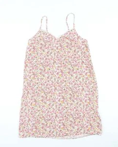 Primark Womens Multicoloured Floral 100% Cotton A-Line Size XS V-Neck Pullover - Picture 1 of 12