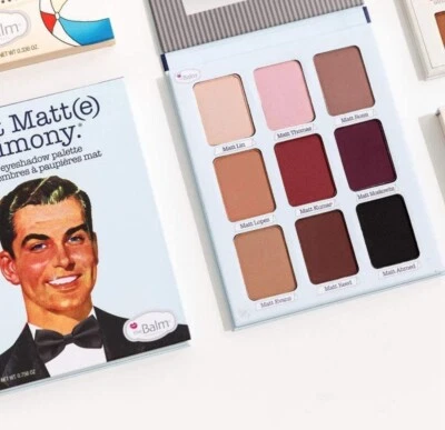 NUEVA Paleta de Sombras de Ojos Meet Matte Trimony Tamaño Completo Espejo theBalm Cosmetics Foto 1 de 3
