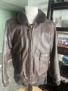 USN ‘73 VIETNAM FLYER'S INTERMEDIATE TYPE G-1 BOMBER FLIGHT JACKET 46 XL NICE!✅ - Picture 1 of 15