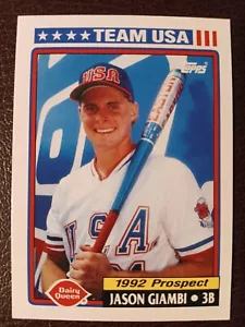 Jason Giambi "Prospect" 1992 Topps Dairy Queen Team USA Baseball #31 - Picture 1 of 1