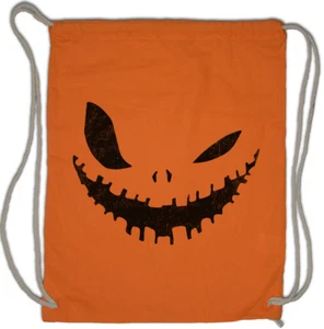 GLOWING HALLOWEEN PUMPKIN III GIRLIE Turnbeutel Horror Trick or Treat - Picture 1 of 1