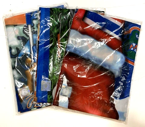 University of Florida Garden Flag Yard Banner UF Gators Santa Snow Man BBQ 40x28 Cover