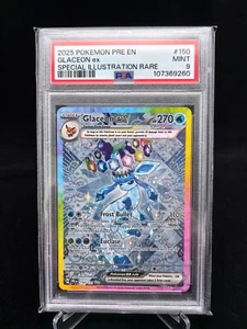 Glaceon ex 150/131 Prismatic Evolutions PRE Illustration Rare PSA 9 Pokemon - Picture 1 of 2